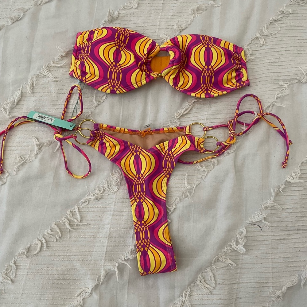 NEW never worn Fashion Nova two piece thong bikini - Picture 4 of 6